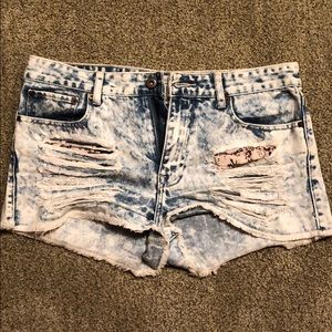 Acid Wash Jean Shorts - Forever 21